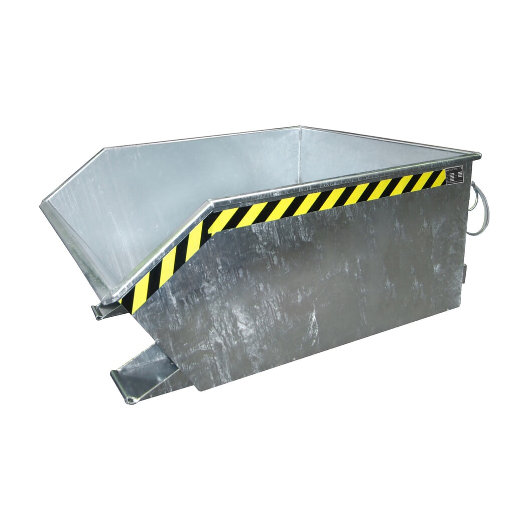 Bauer® kantelbak, lage bouwhoogte, verzinkt, draagvermogen 750 kg, volume 0,3 m³ Product afbeelding: Bauer® kantelbak, lage bouwhoogte, verzinkt, draagvermogen 750 kg, volume 0,3 m³
