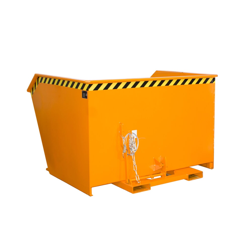 Product afbeelding: Bauer® Kantelbak, lage bouwhoogte, gelakt, volume 2 m³, RAL 2000 geeloranje