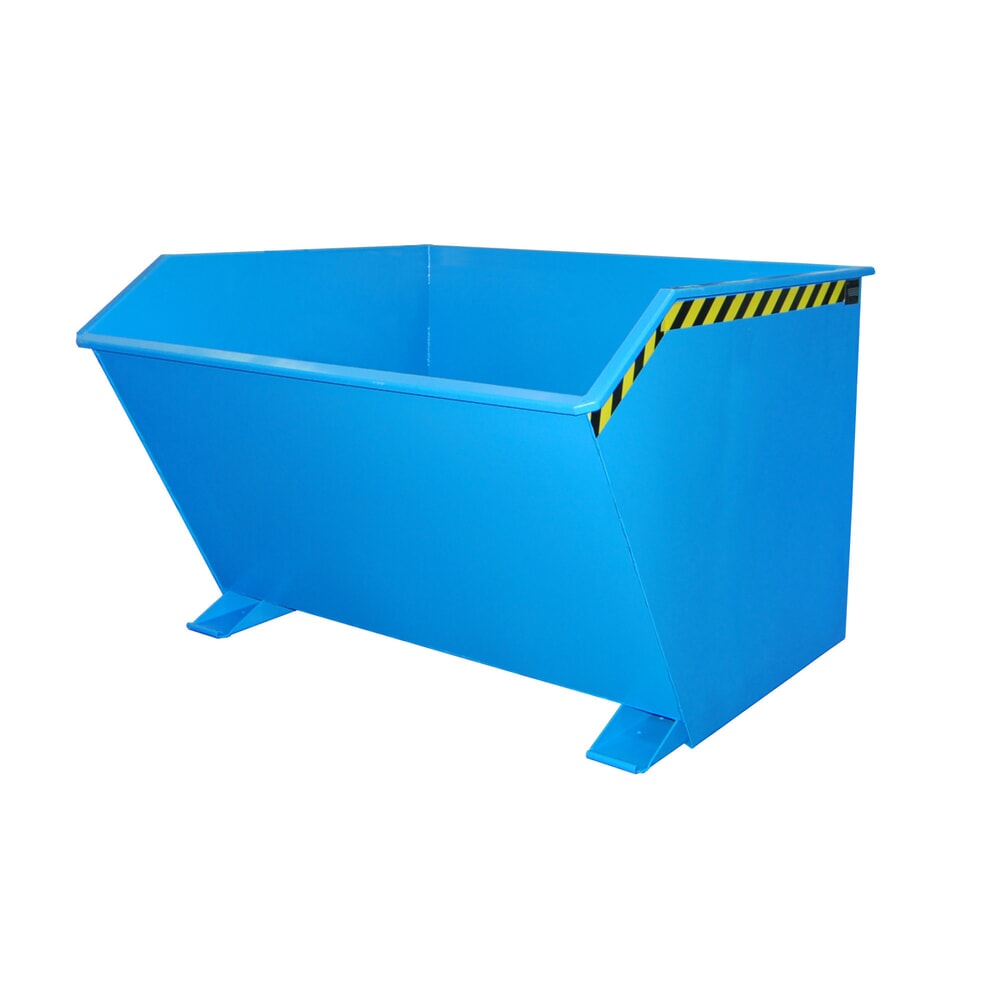 Product afbeelding: Bauer® Kantelbak, lage bouwhoogte, gelakt, volume 2 m³, RAL 5012 lichtblauw