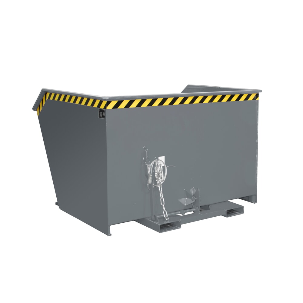 Product afbeelding: Bauer® Kantelbak, lage bouwhoogte, gelakt, volume 2 m³, RAL 7005 muisgrijs