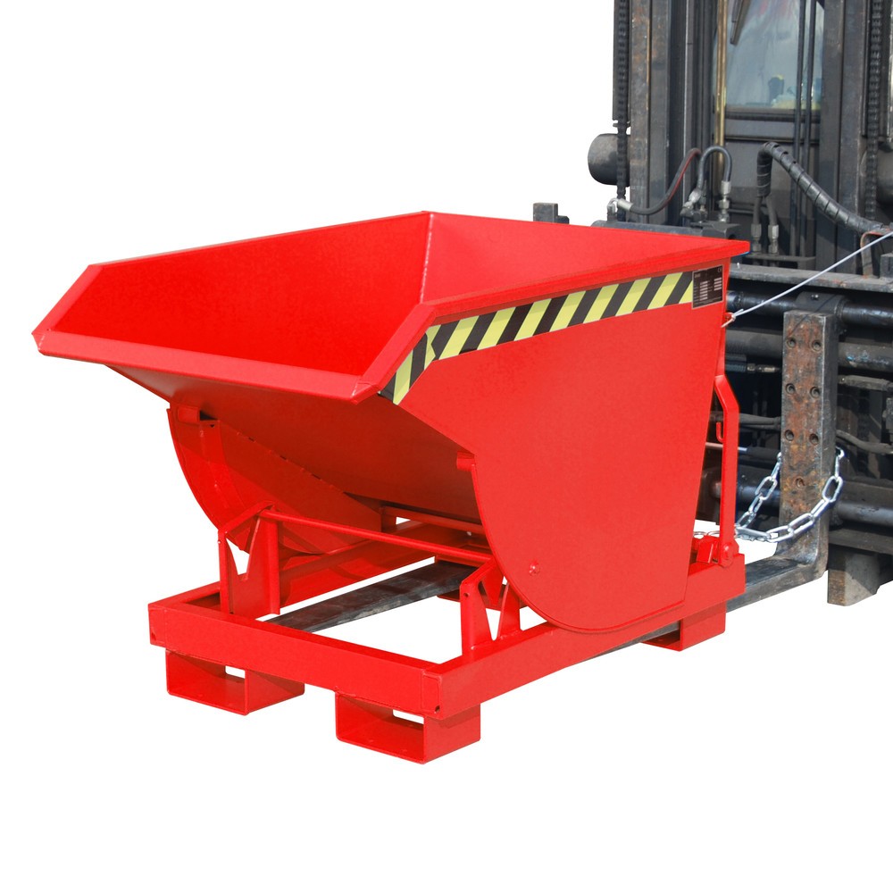 Productafbeelding nr. 3: Bauer® kantelbak met afrolmechanisme Premium, lage constructie, verzinkt, zonder deksel, volume 0,3 m³