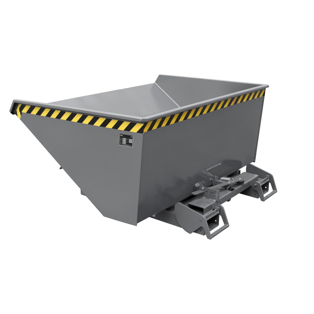 Bauer® Kantelbak met automatisch afrolmechanisme, cap. 1.000 kg, gelakt, volume 0,6 m³, RAL 3000 vuurrood Productafbeelding nr. 4: Bauer® Kantelbak met automatisch afrolmechanisme, cap. 1.000 kg, gelakt, volume 0,6 m³, RAL 3000 vuurrood
