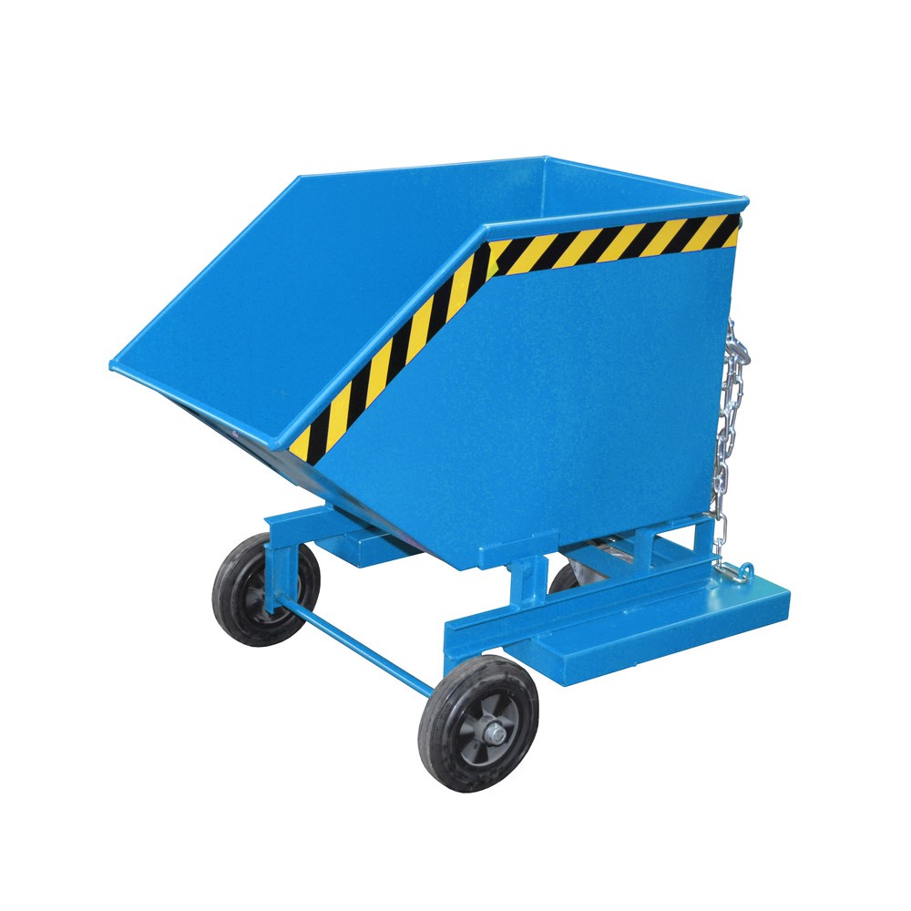 Productafbeelding nr. 6: Bauer® Kantelbare bakwagen, met wielstel en inrijkokers, volume 0,4 m³, RAL 6011 resedagroen