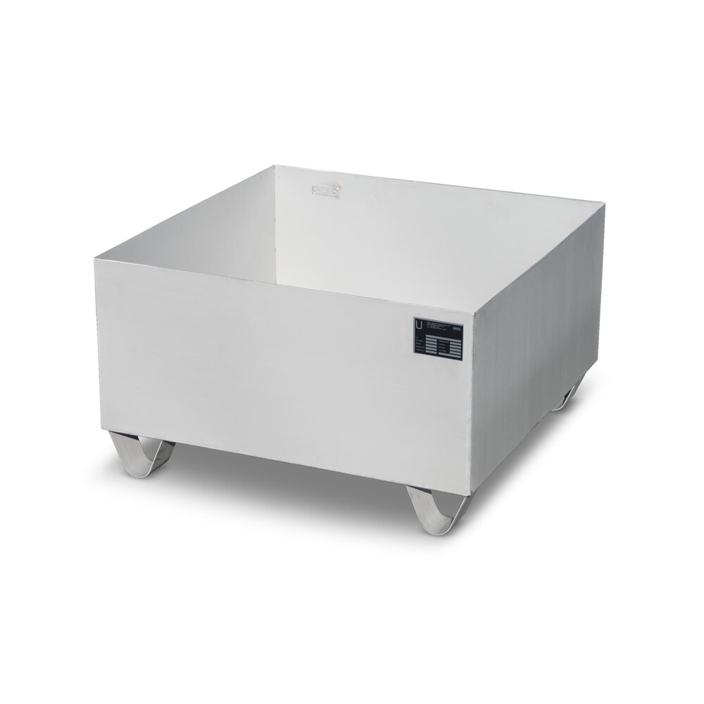 Product afbeelding: Bauer® lekbak van roestvrij staal voor vaten en IBC's, hxbxd 465 x 800 x 800 mm, 1x 200 l