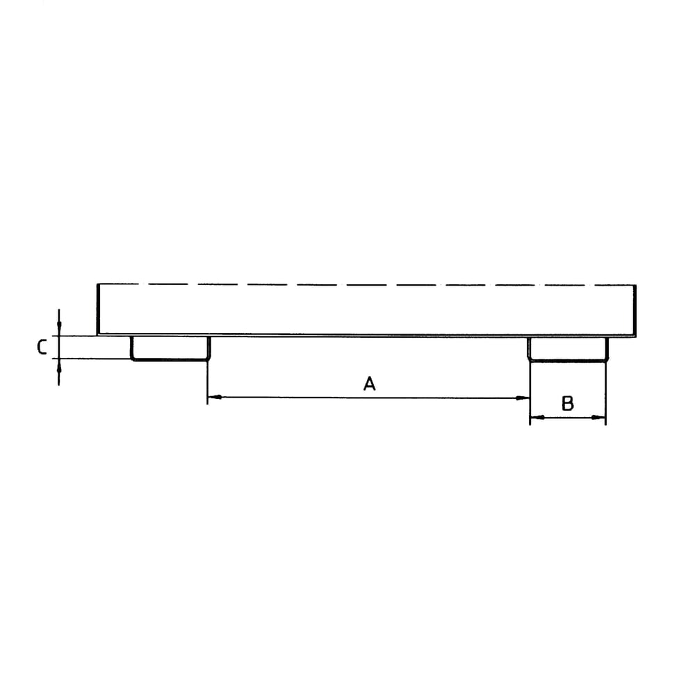 Productafbeelding nr. 3: Bauer® kantelbak met afrolmechanisme Premium, brede constructie, verzinkt, zonder deksel, volume 0,3 m³