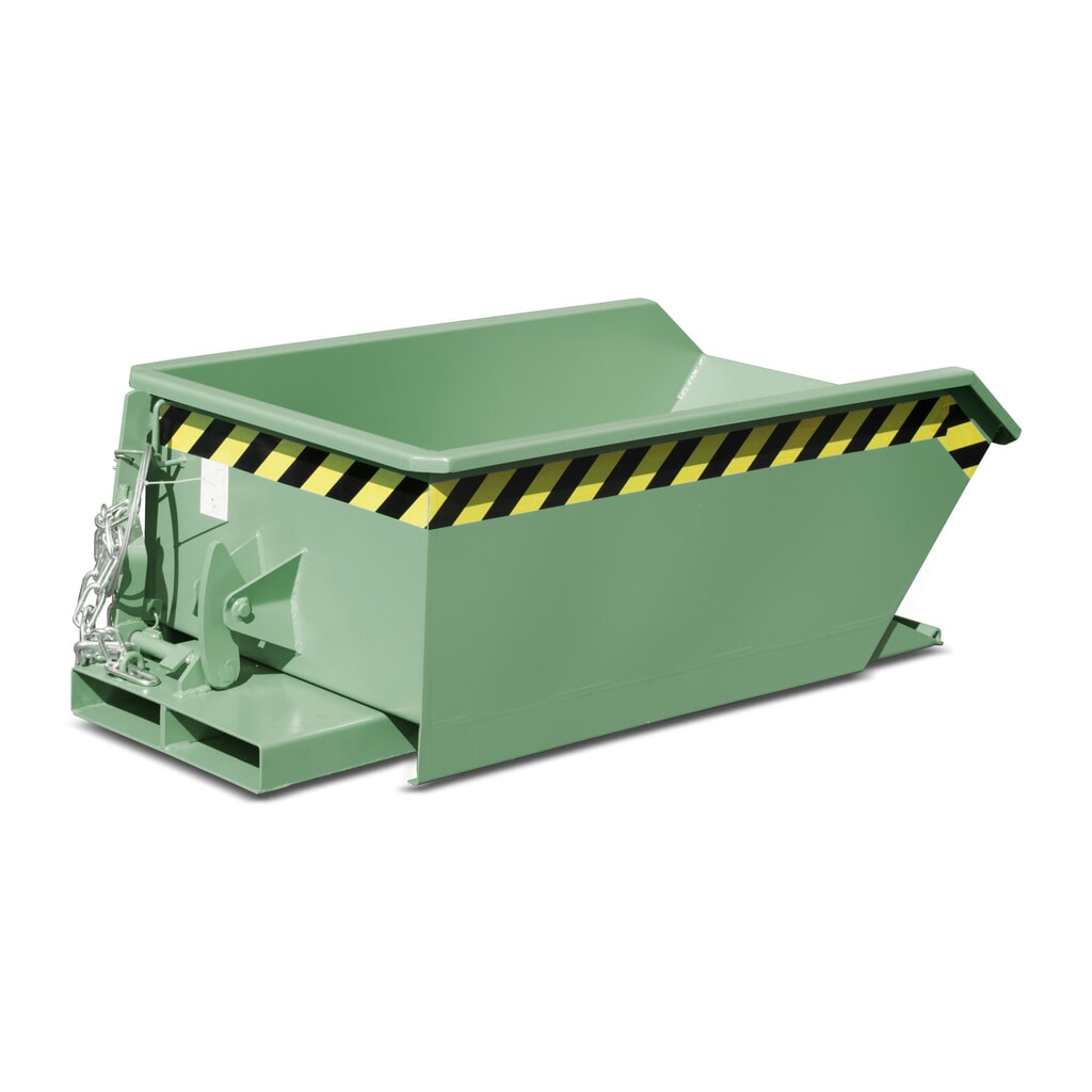 Bauer® Minikantelbak, extreem lage bouwhoogte, gelakt, volume 0,27 m³, RAL 5012 lichtblauw Productafbeelding nr. 4: Bauer® Minikantelbak, extreem lage bouwhoogte, gelakt, volume 0,27 m³, RAL 5012 lichtblauw