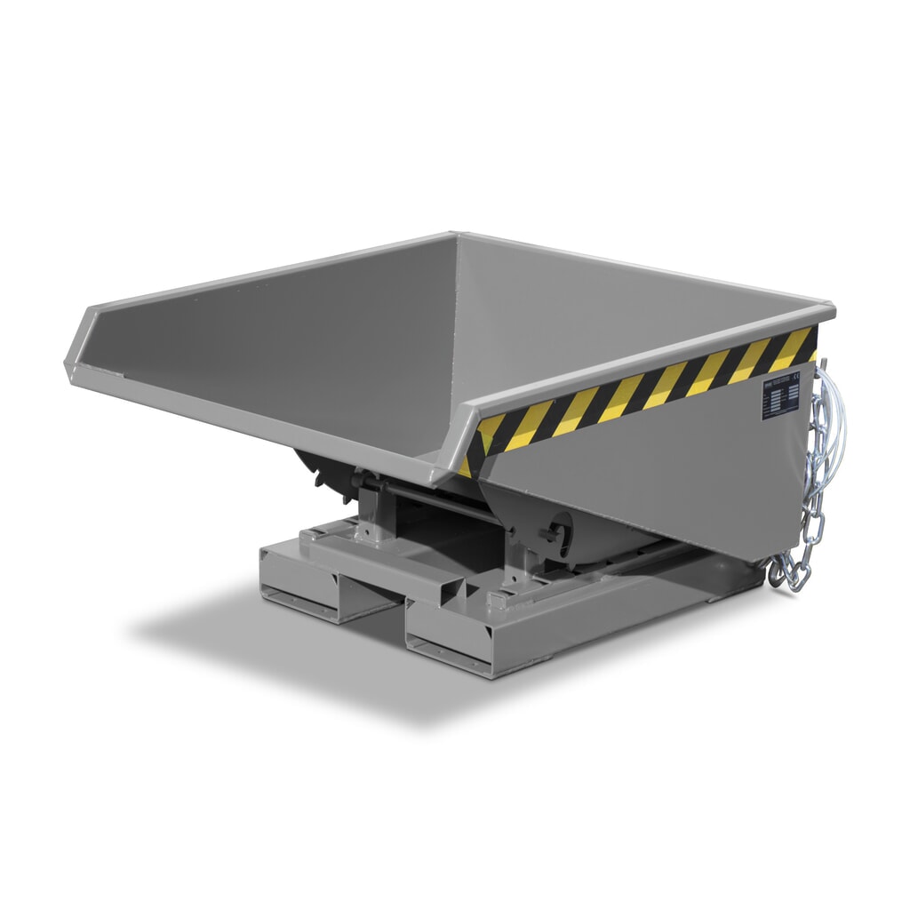Bauer® Minikantelbak met afrolmechanisme, lage bouwhoogte, verzinkt, volume 0,225 m³ Productafbeelding nr. 5: Bauer® Minikantelbak met afrolmechanisme, lage bouwhoogte, verzinkt, volume 0,225 m³