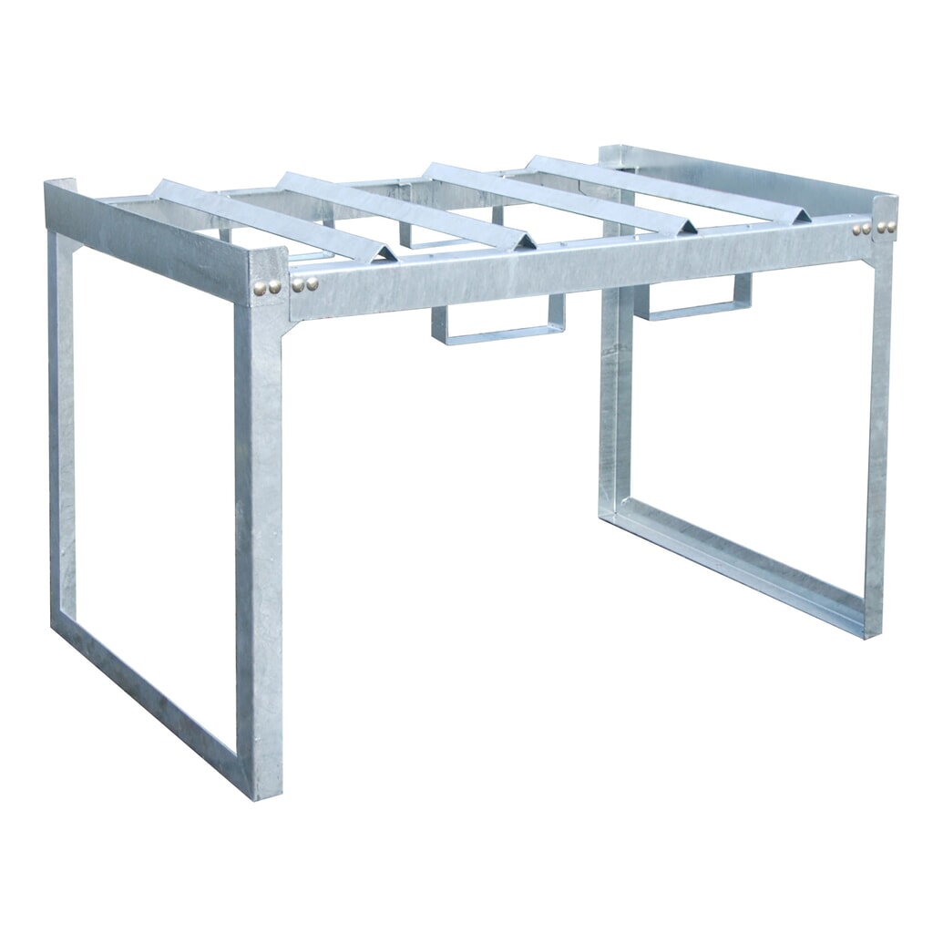 Bauer® Modulair vatenreksysteem, hxbxd 780 x 1.310 x 800 mm, voor 2 vaten van 200 l Product afbeelding: Bauer® Modulair vatenreksysteem, hxbxd 780 x 1.310 x 800 mm, voor 2 vaten van 200 l