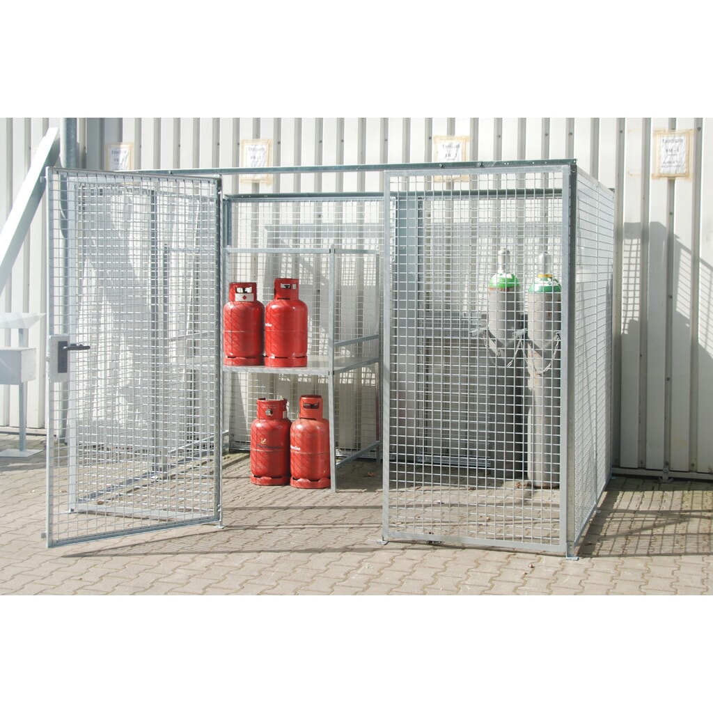 Bauer® opslagkast voor gasflessen TRGS 510 zonder dak, 1-deurs, 104 flessen Productafbeelding nr. 3: Bauer® opslagkast voor gasflessen TRGS 510 zonder dak, 1-deurs, 104 flessen