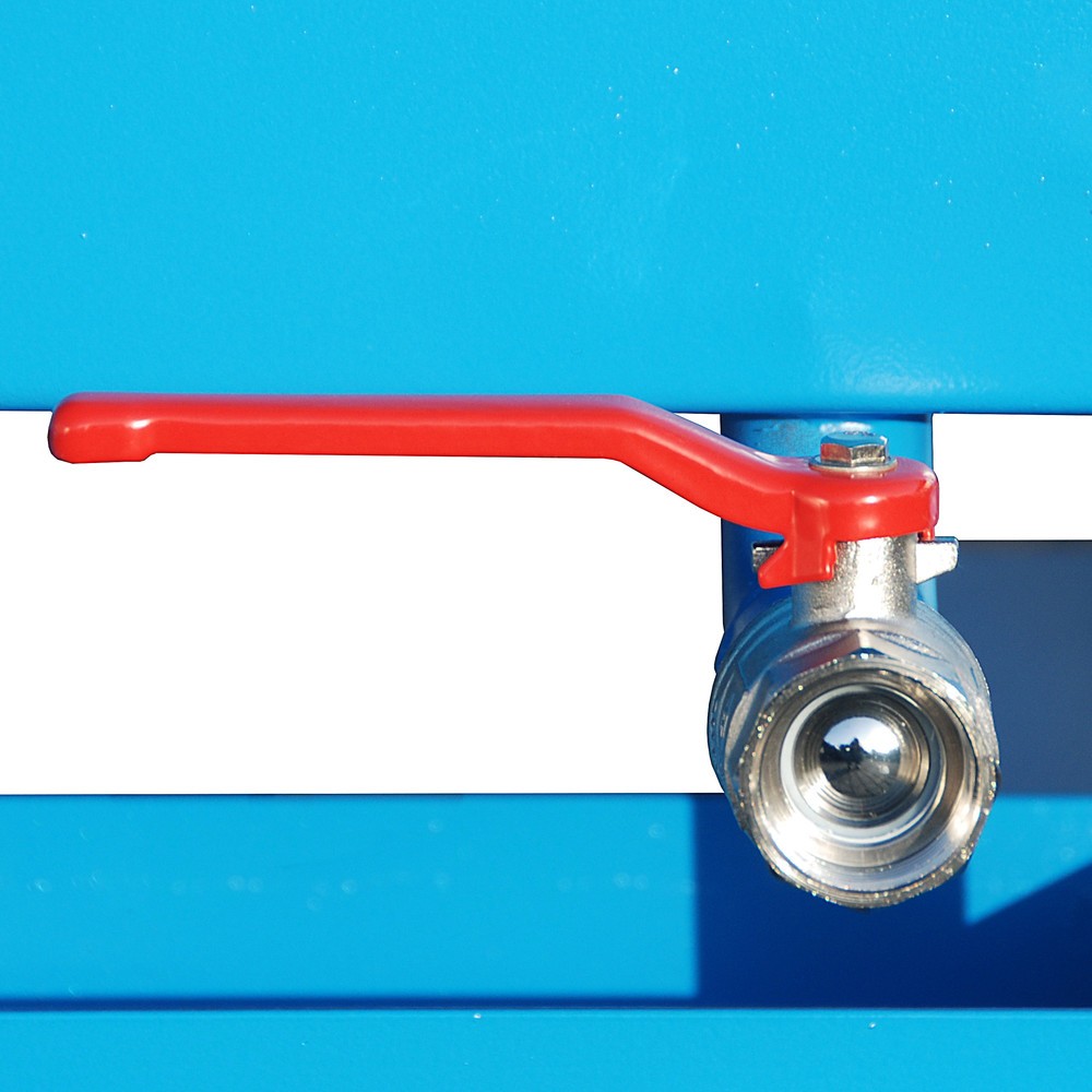 Productafbeelding nr. 7: Bauer® Spanenkantelbak, lage bouwhoogte, met inrijkokers, gelakt, volume 0,3 m³, RAL 3000 vuurrood
