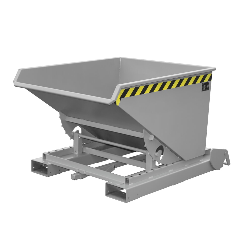 Productafbeelding nr. 2: Bauer® Spaander-kantelbak met afrolmechanisme, gelakt, volume 1,2 m³, RAL 7005 muisgrijs