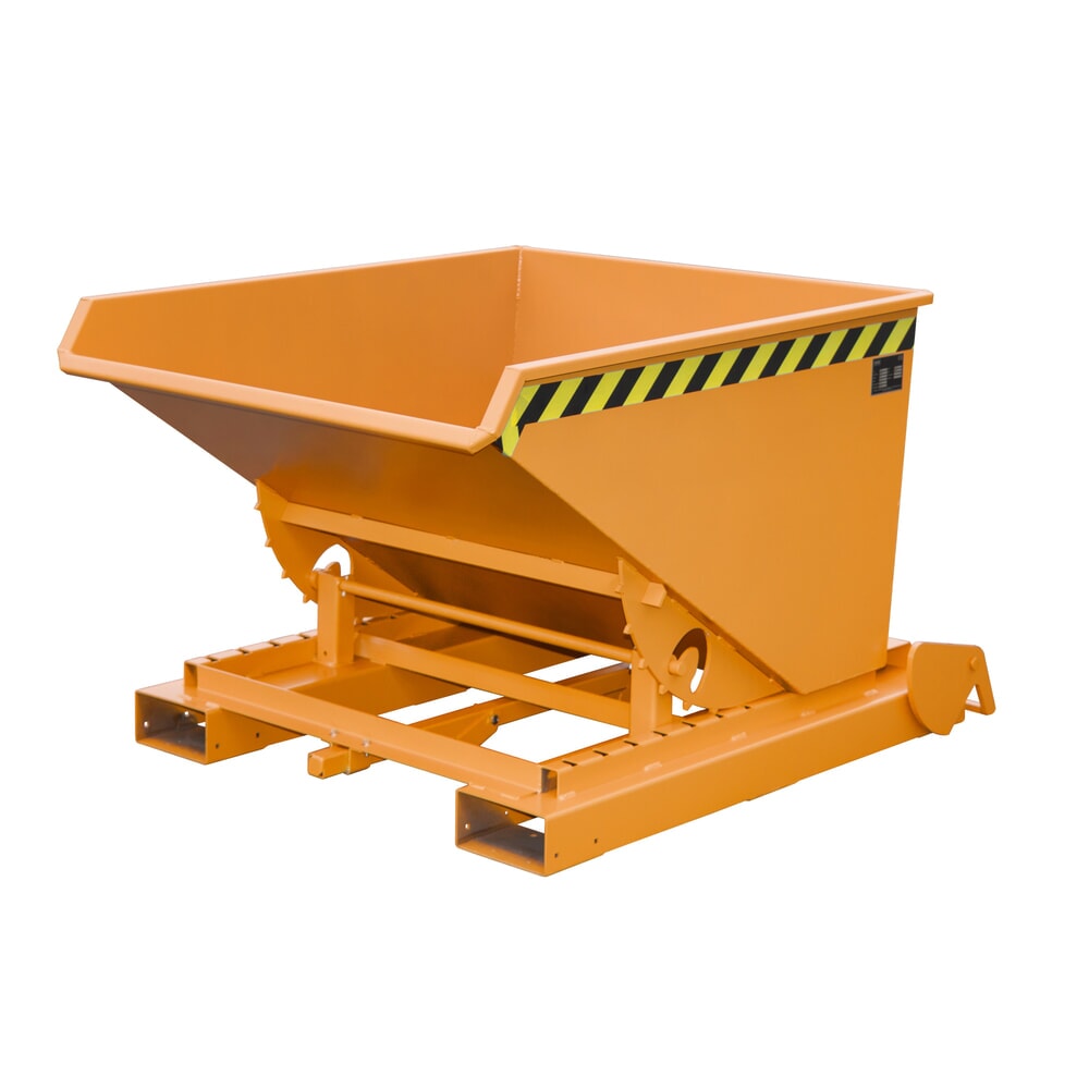 Productafbeelding nr. 5: Bauer® Spaander-kantelbak met afrolmechanisme, gelakt, volume 1,2 m³, RAL 7005 muisgrijs
