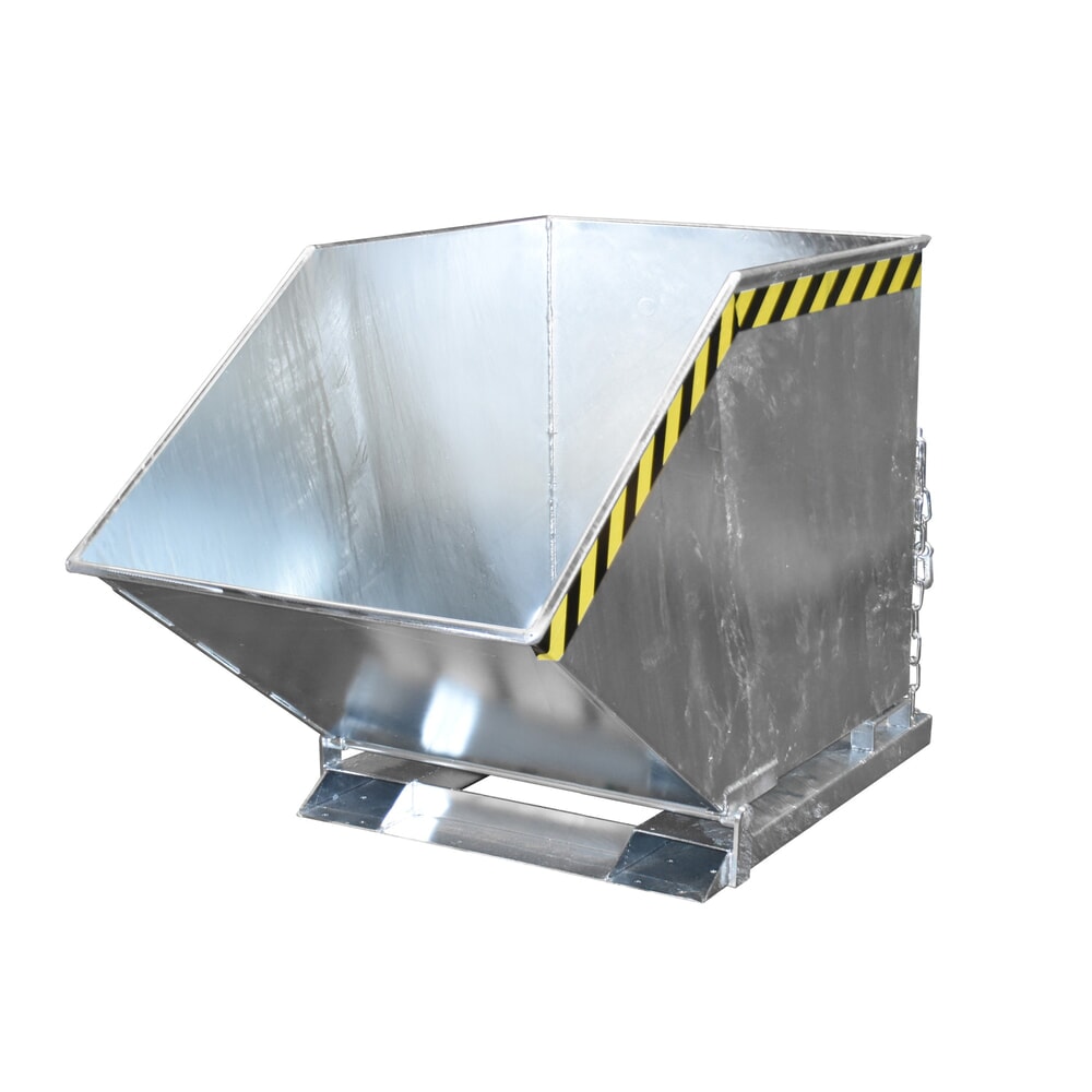 Product afbeelding: Bauer® spanenkantelbak, kastvormige kuip, verzinkt, volume 0,6 m³