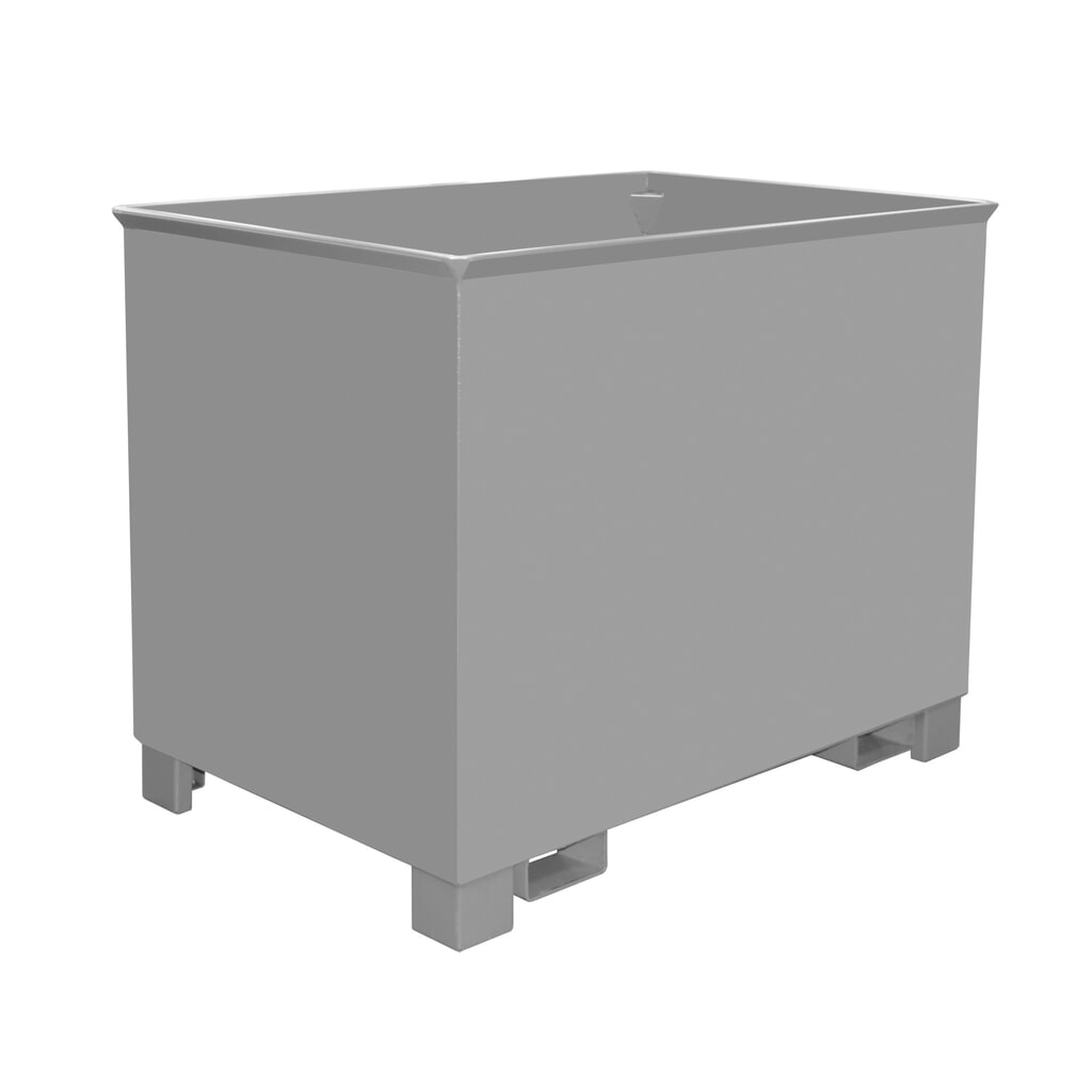 Bauer® eurobox voor routetreinen, gelakt, volume 0,8 m³, RAL 7005 muisgrijs Product afbeelding: Bauer® eurobox voor routetreinen, gelakt, volume 0,8 m³, RAL 7005 muisgrijs