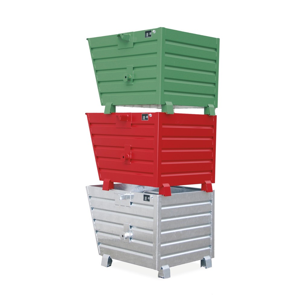 Productafbeelding nr. 1: Bauer® stapelbare kantelbak, verzinkt, volume 0,3 m³
