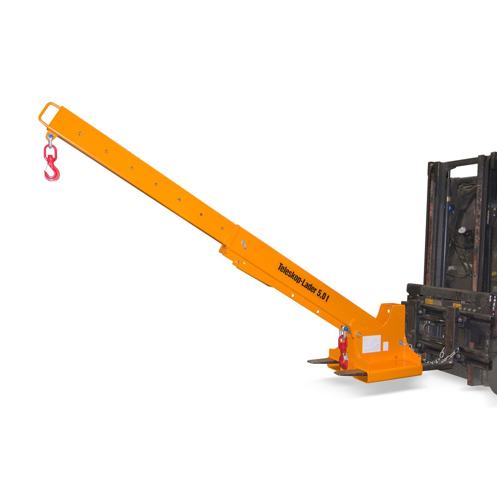 Product afbeelding: Bauer® kraanarm model 1, bereik tot 3.690 mm, draagvermogen tot 2.500 kg, geel-oranje
