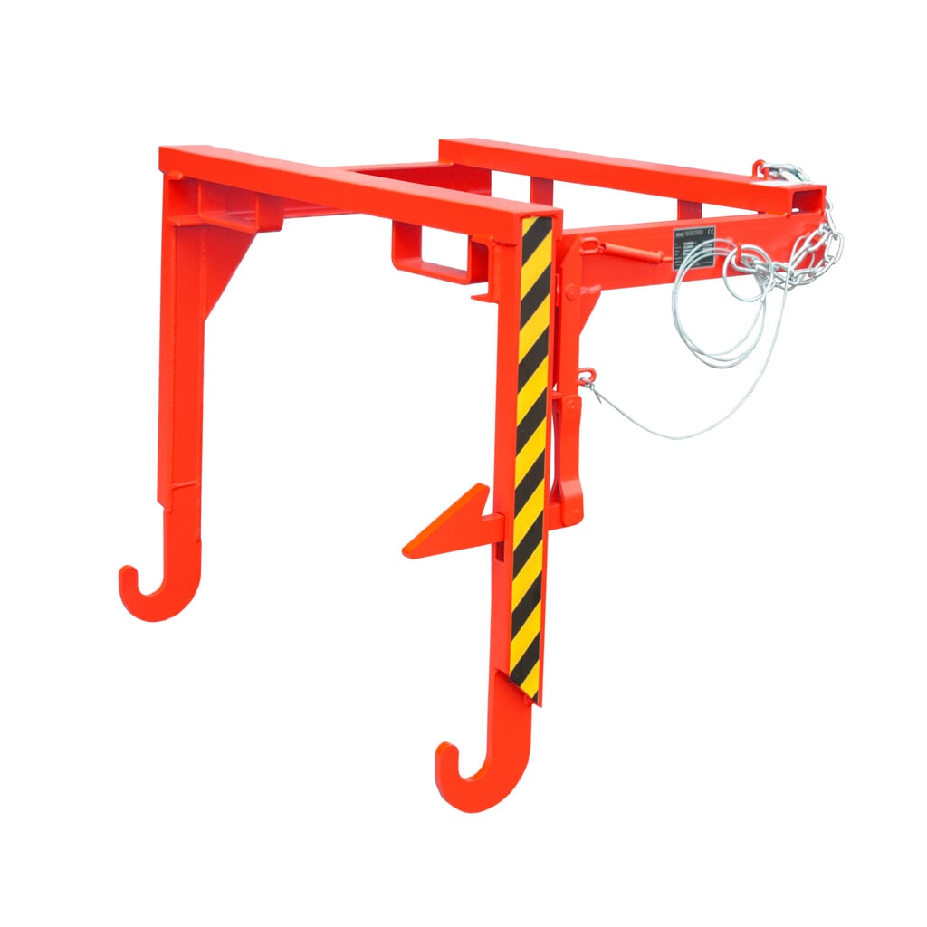 Product afbeelding: Bauer® Traverse voor stapelbare kantelbakken, volume 0,9 m³, RAL 3000 vuurrood