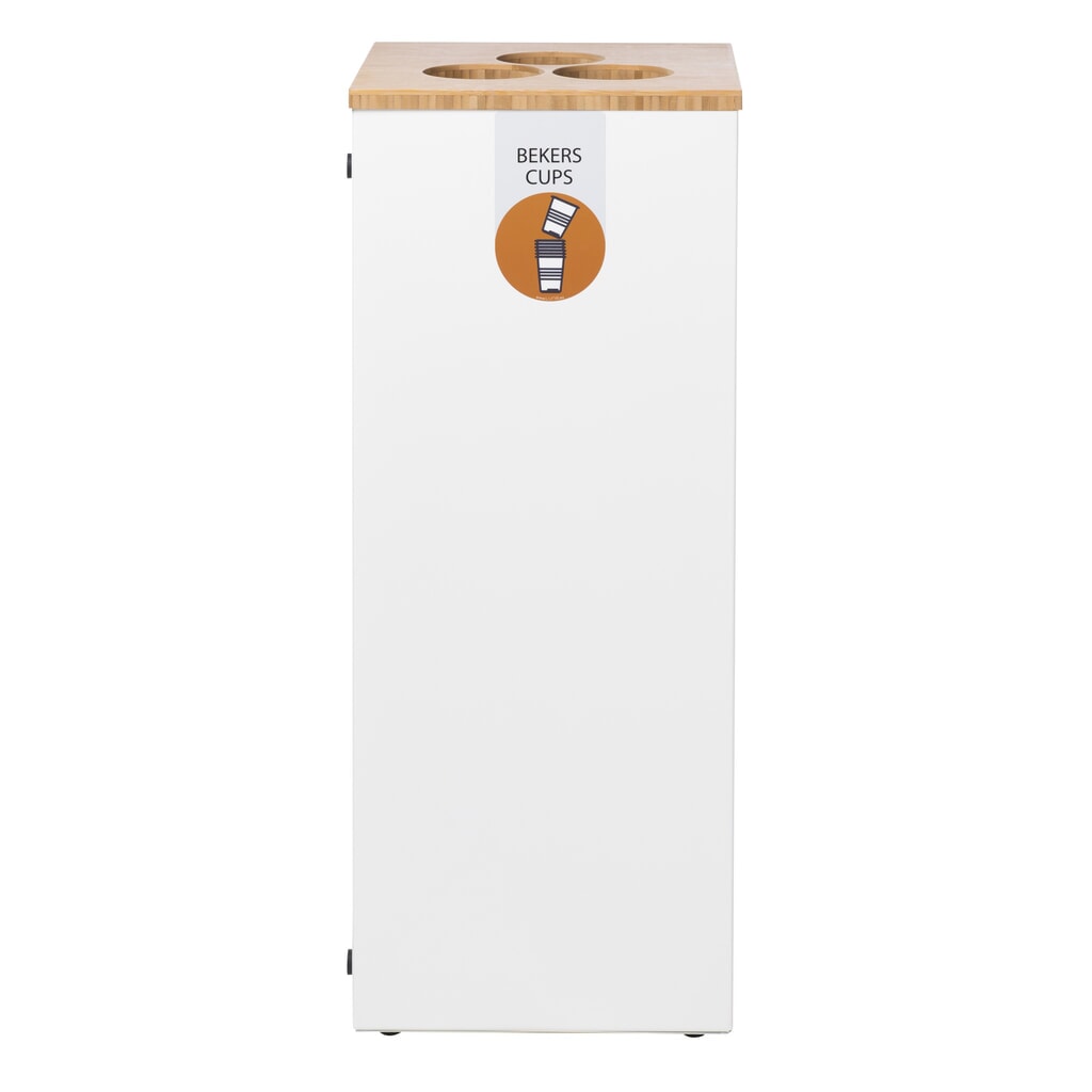 Bekerverzamelaar LUNE Paxa Medium, 34 liter, wit Product afbeelding: Bekerverzamelaar LUNE Paxa Medium, 34 liter, wit
