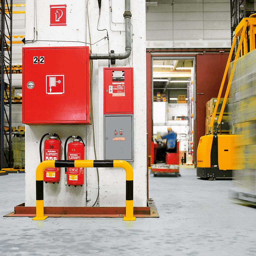 Beschermbeugel voor gebruik binnen, Ø 108 mm, hxb 1.200 x 1.500 mm Productafbeelding nr. 3: Beschermbeugel voor gebruik binnen, Ø 108 mm, hxb 1.200 x 1.500 mm