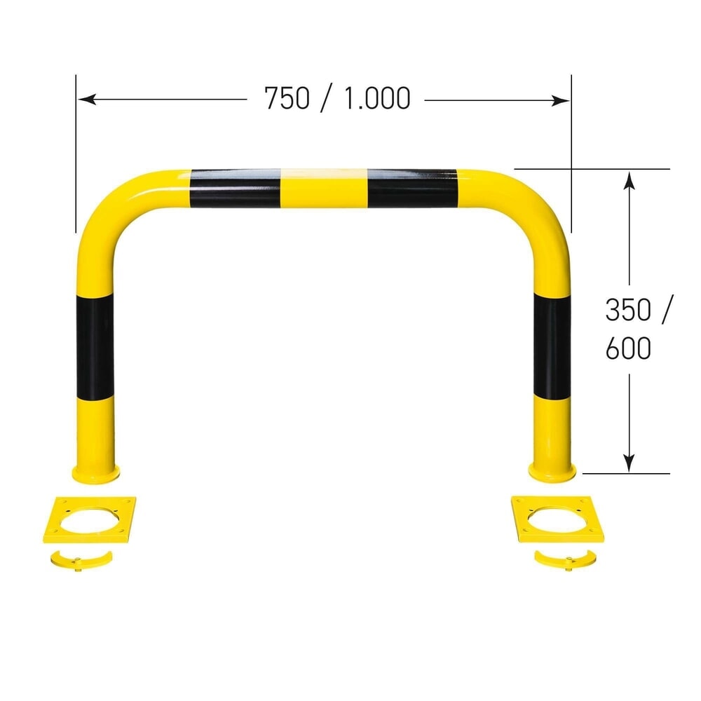 Productafbeelding nr. 5: Beschermbeugel voor keilboutbevestiging, hxb 350 x 750 mm