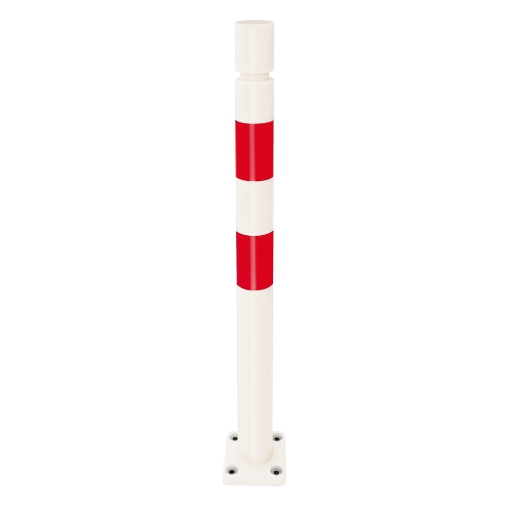 Product afbeelding: Beschermpaal MORAVIA FLEX, van TPU, voor keilboutbevestiging, hxØ 1.000 x 80 mm, rood-wit
