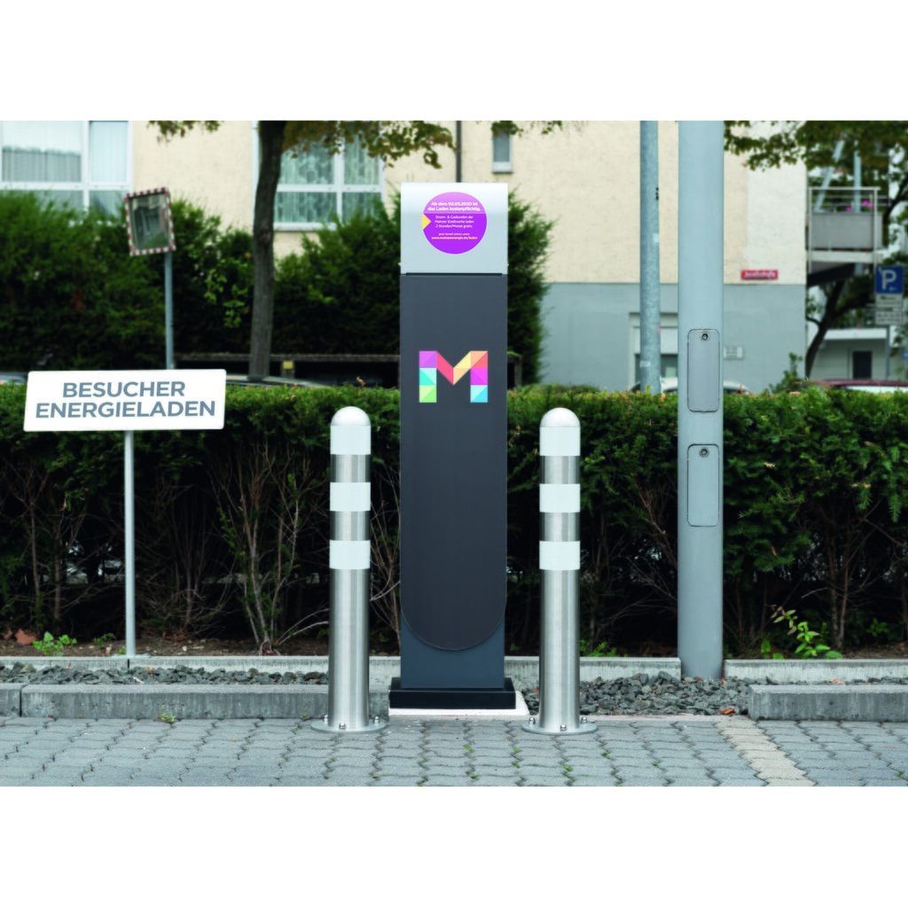 Productafbeelding nr. 4: Beschermpaal voor laadstations I, Ø 108 mm, hoogte 1.200 mm, voor plaatsing in beton, staal, zonder reflecterende ringen