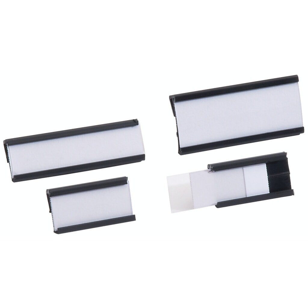 Beschrijfbare ruiter LISTA, (bxh) 27x12 mm, 20 stuks Product afbeelding: Beschrijfbare ruiter LISTA, (bxh) 27x12 mm, 20 stuks