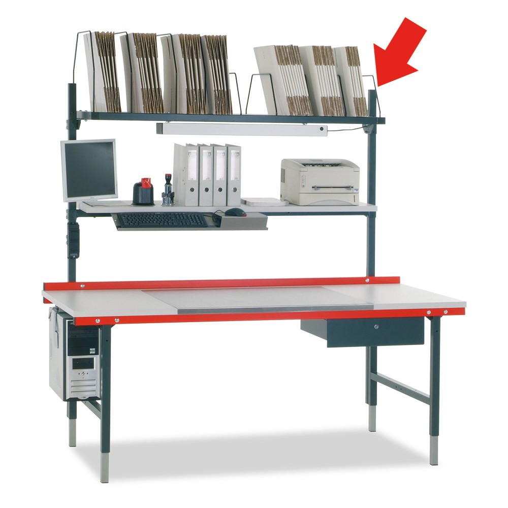Productafbeelding nr. 4: 2 lange montagebeugels voor Rocholz paktafel, hxbxd 1.770 x 40 x 40 mm, 1.085 mm boven het tafelblad