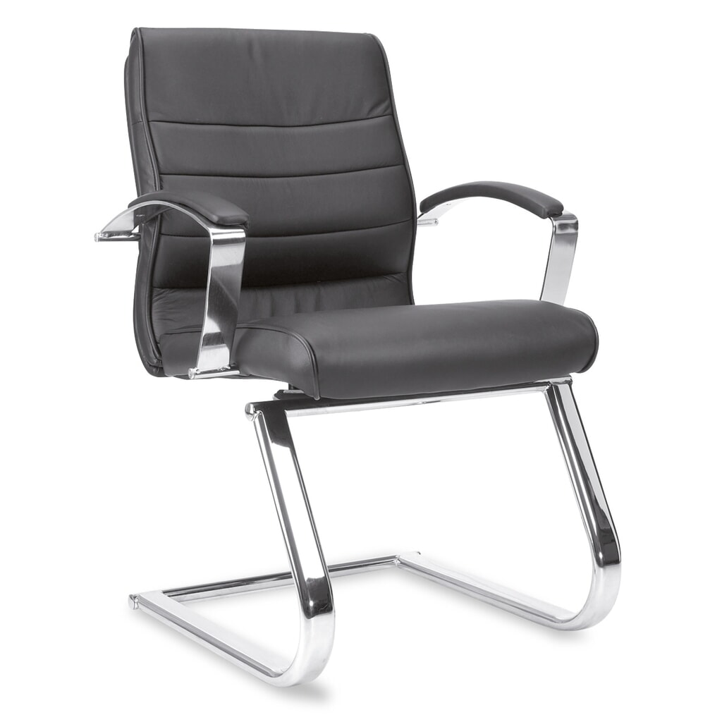 Product afbeelding: Bezoekersstoel Topstar® Business Pro, frame + leuningen chroom, zwart