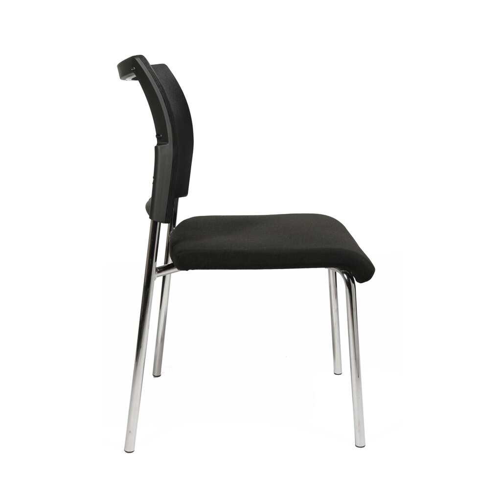 Productafbeelding nr. 4: Bezoekersstoel Topstar® Classic met netrugleuning + 4 poten frame, zwart