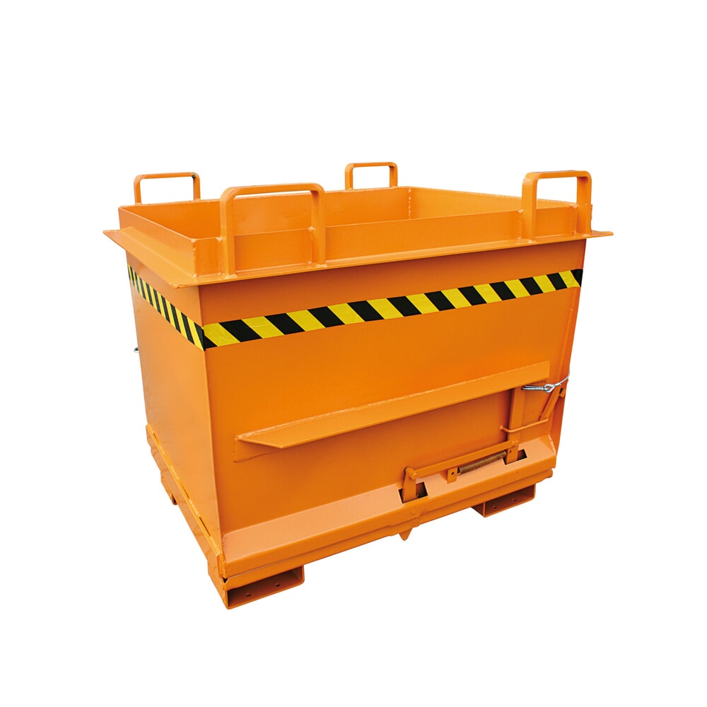 Product afbeelding: Bodemklepcontainer Eichinger® in conische uitvoering, 1.000 kg, 500 liter zuiver oranje