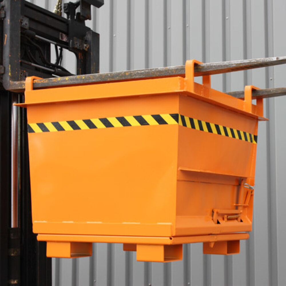 Productafbeelding nr. 2: Bodemklepcontainer Eichinger® in conische uitvoering, 1.000 kg, 500 liter zuiver oranje