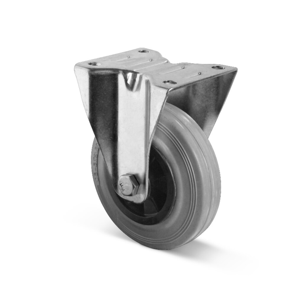 Product afbeelding: Bokwiel van massief rubber Basic, PAK-vrij, Øxb 80 x 35 mm, capaciteit 70 kg