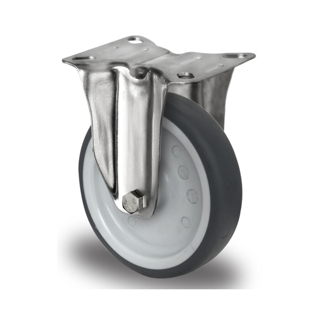 Product afbeelding: Bokwiel ø 80 mm serie P2W2 glijlager roestvrij staal