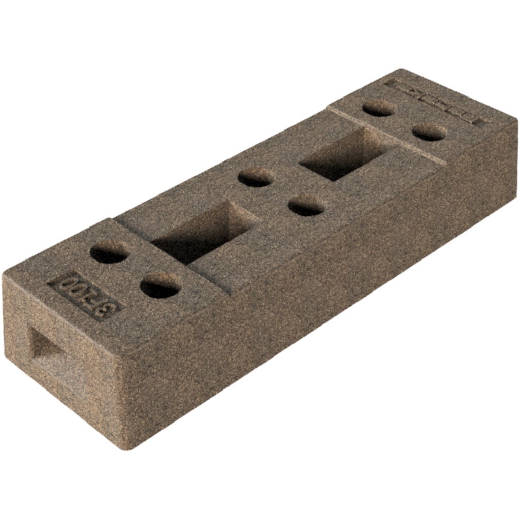 Bouwhekvoet Schake, beton, 6 gaten, 36 kg Productafbeelding nr. 2: Bouwhekvoet Schake, beton, 6 gaten, 36 kg
