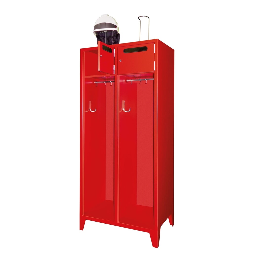 Brandweerkast PAVOY met poten + inwerpgleuf, hxbxd 1.850 x 830 x 500 mm Product afbeelding: Brandweerkast PAVOY met poten + inwerpgleuf, hxbxd 1.850 x 830 x 500 mm