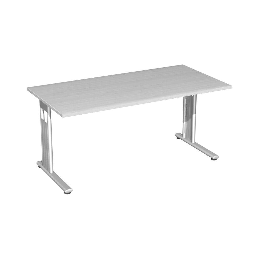 Product afbeelding: Geramöbel bureauschrijftafel Lissabon, onderstel met C-voet, BxD 1.600 x 800 mm, ahorn
