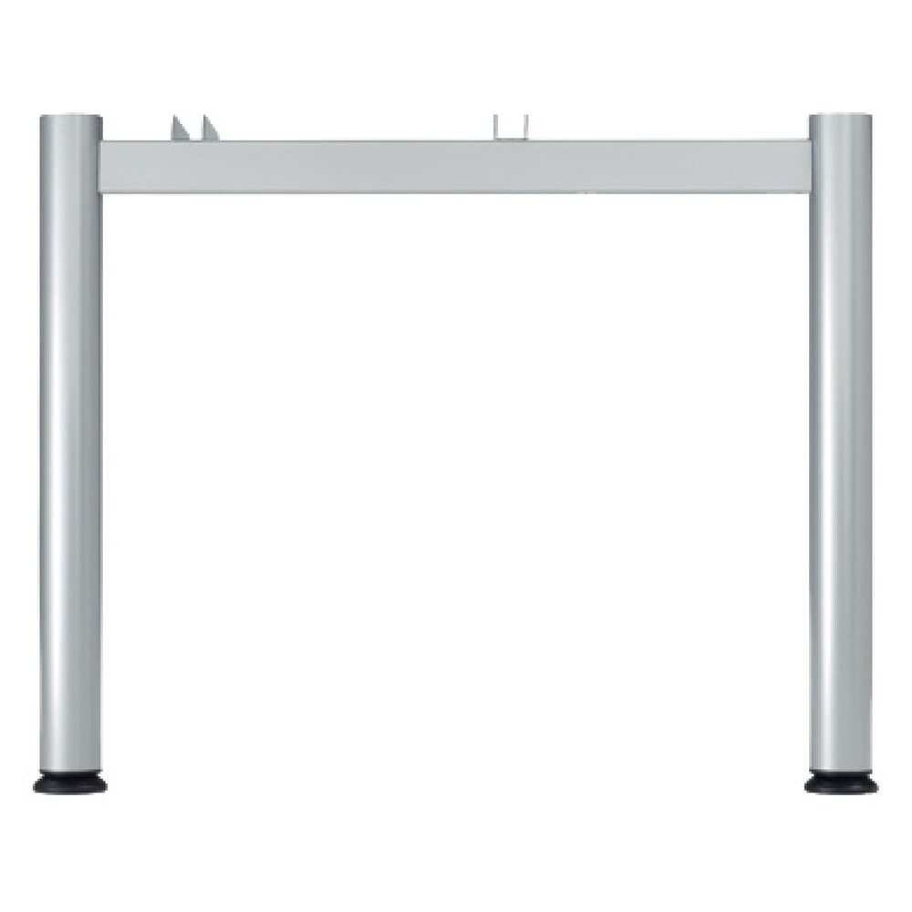 Productafbeelding nr. 2: Geramöbel handmatig in hoogte verstelbaar bureau Profi, 4-poots frame, PC-vormig tafelblad rechts, BxD 1.800 x 1.000 mm, lichtgrijs
