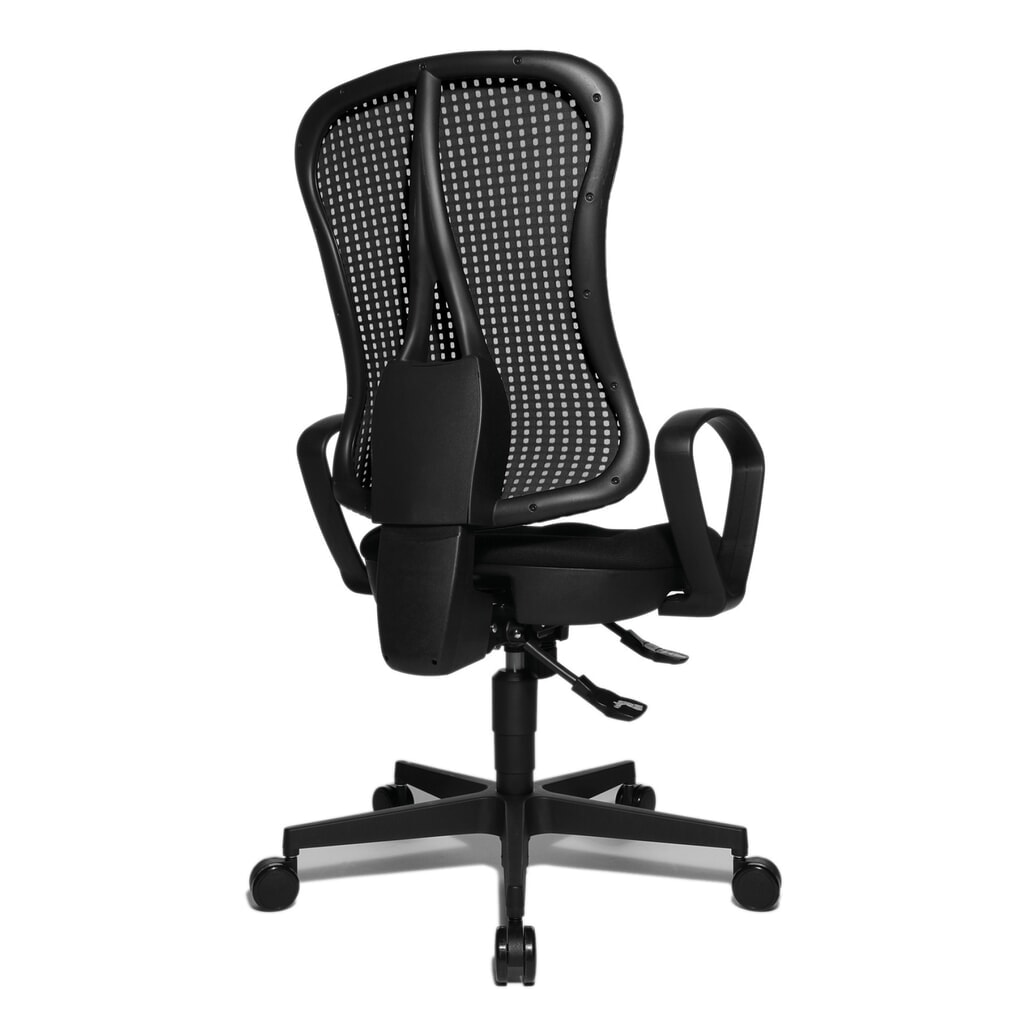 Bureaustoel Head Point SY, zwart/zwart, design-voet Productafbeelding nr. 5: Bureaustoel Head Point SY, zwart/zwart, design-voet