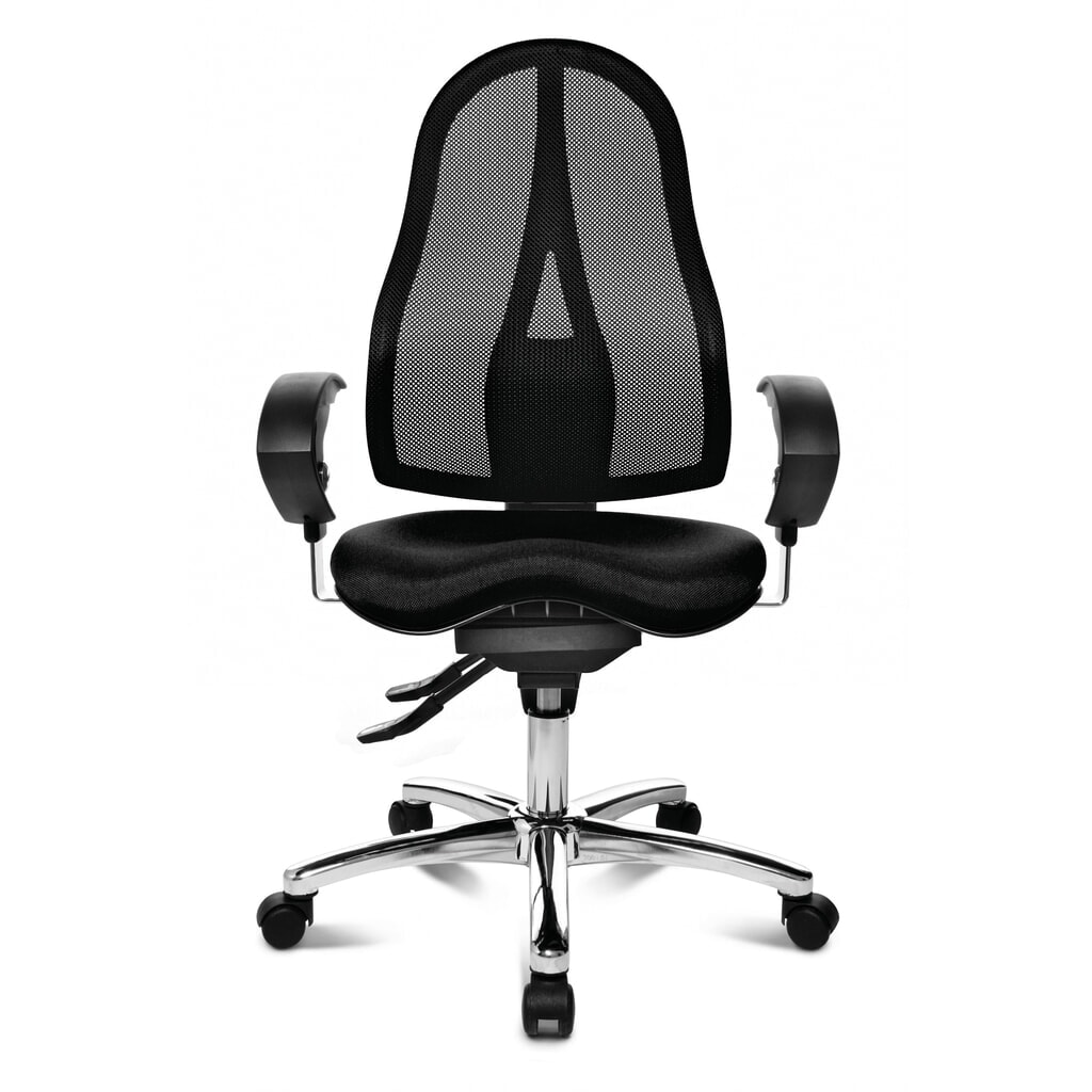 Product afbeelding: Fitness-draaist., rugln. netstruct., hg. verstlb. arml.,zw