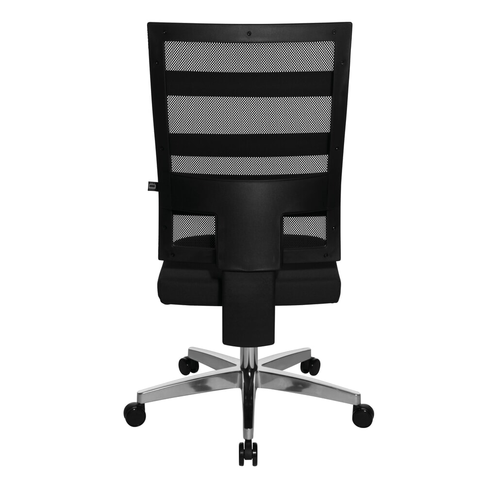 Design-draaistoel in netoptiek met fitnessfunctie, zwart Productafbeelding nr. 3: Design-draaistoel in netoptiek met fitnessfunctie, zwart