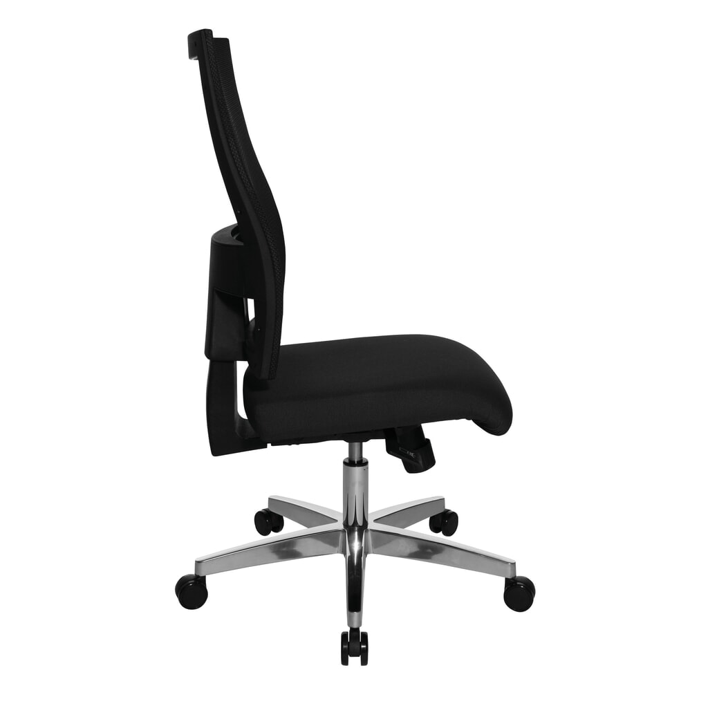 Design-draaistoel in netoptiek met fitnessfunctie, zwart Productafbeelding nr. 4: Design-draaistoel in netoptiek met fitnessfunctie, zwart