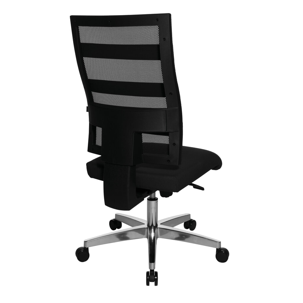 Design-draaistoel in netoptiek met fitnessfunctie, zwart Productafbeelding nr. 5: Design-draaistoel in netoptiek met fitnessfunctie, zwart