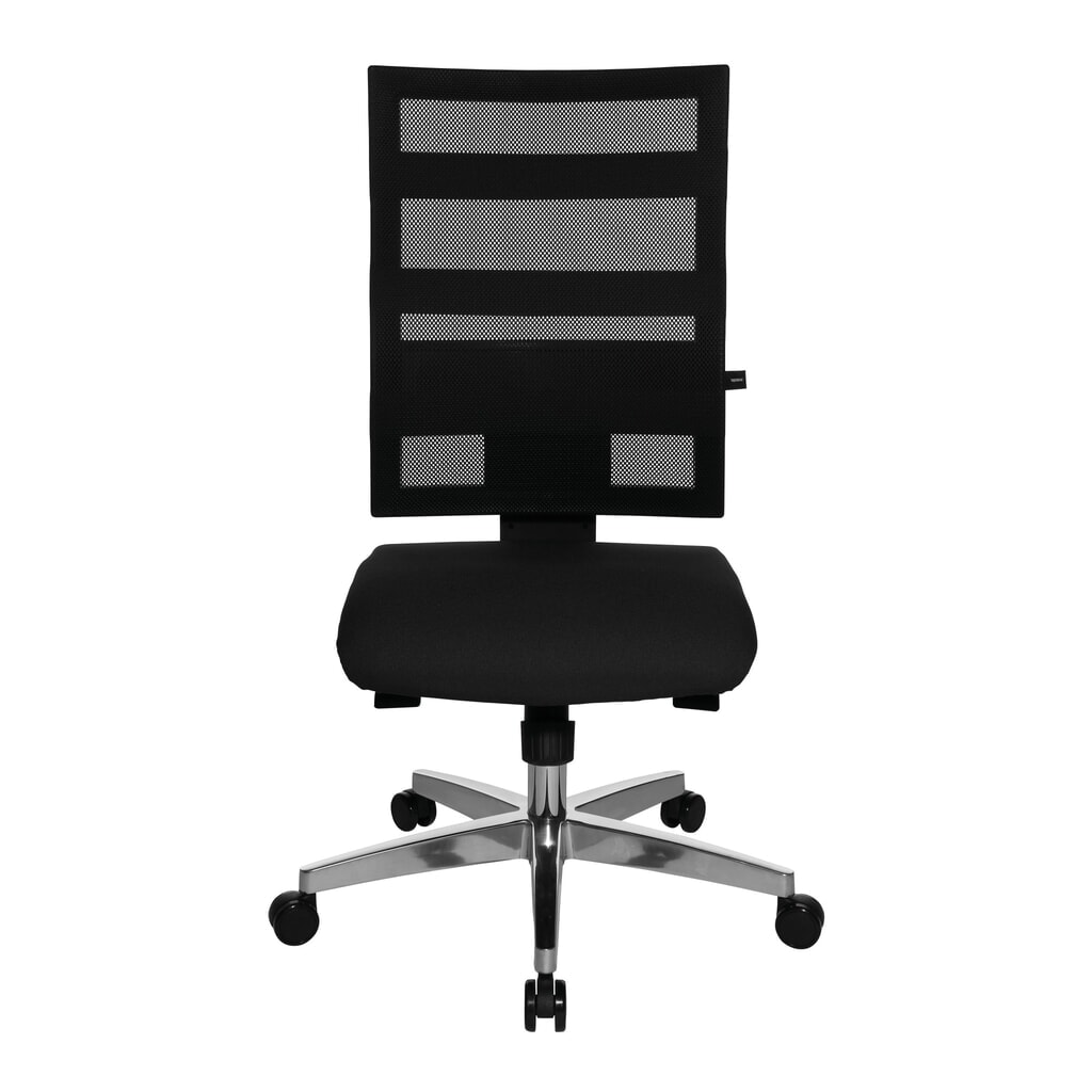 Product afbeelding: Design-draaistoel in netoptiek met fitnessfunctie, zwart
