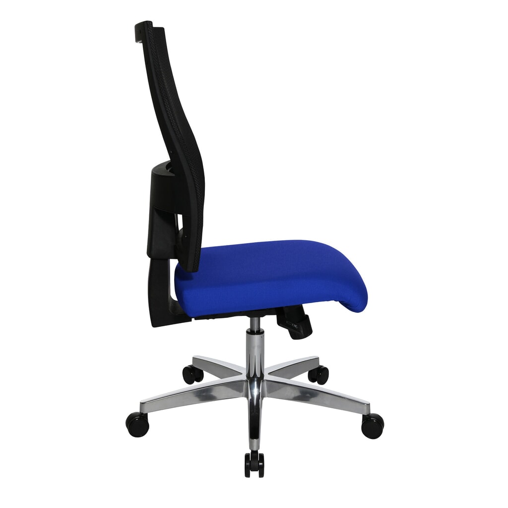 Design-draaistoel in netoptiek met fitnessfunctie, blauw Productafbeelding nr. 4: Design-draaistoel in netoptiek met fitnessfunctie, blauw