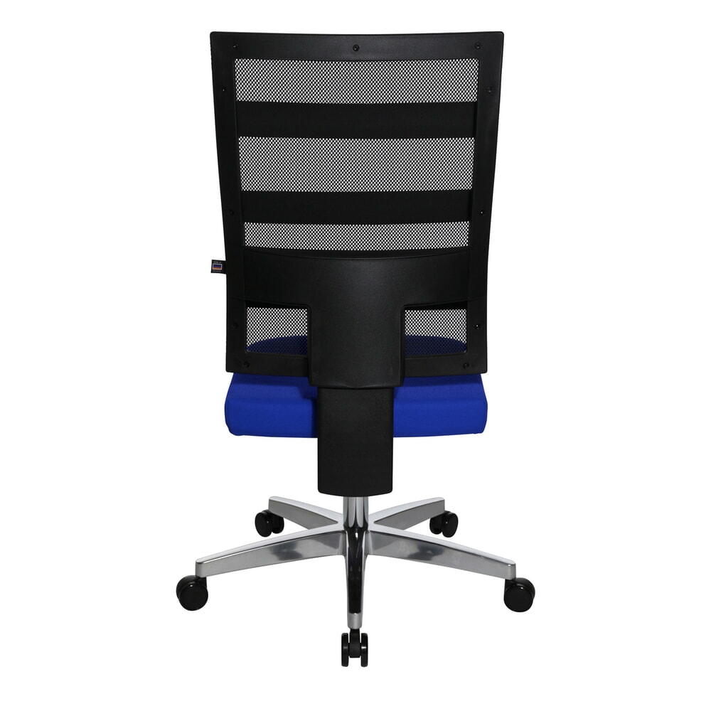 Productafbeelding nr. 5: Design-draaistoel in netoptiek met fitnessfunctie, blauw
