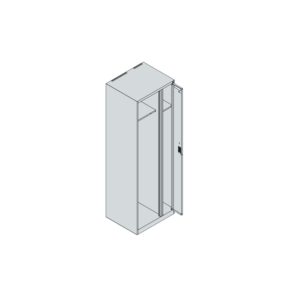 Productafbeelding nr. 4: C+P brandweerkast KOMBI, vloerglijders, 1 compartiment, hxbxd 1.850 x 600 x 500 mm, lichtgrijs