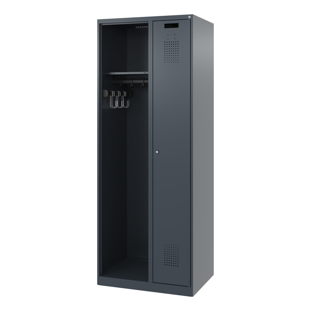 Productafbeelding nr. 5: C+P brandweerkast KOMBI, vloerglijders, 1 compartiment, hxbxd 1.850 x 700 x 500 mm, antracietgrijs