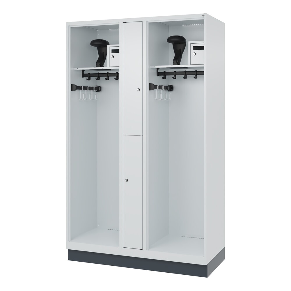 Productafbeelding nr. 5: C+P brandweerkast MAXI, sokkel, hxbxd 1.850 x 1.200 x 500 mm, lichtgrijs, met helmhouder