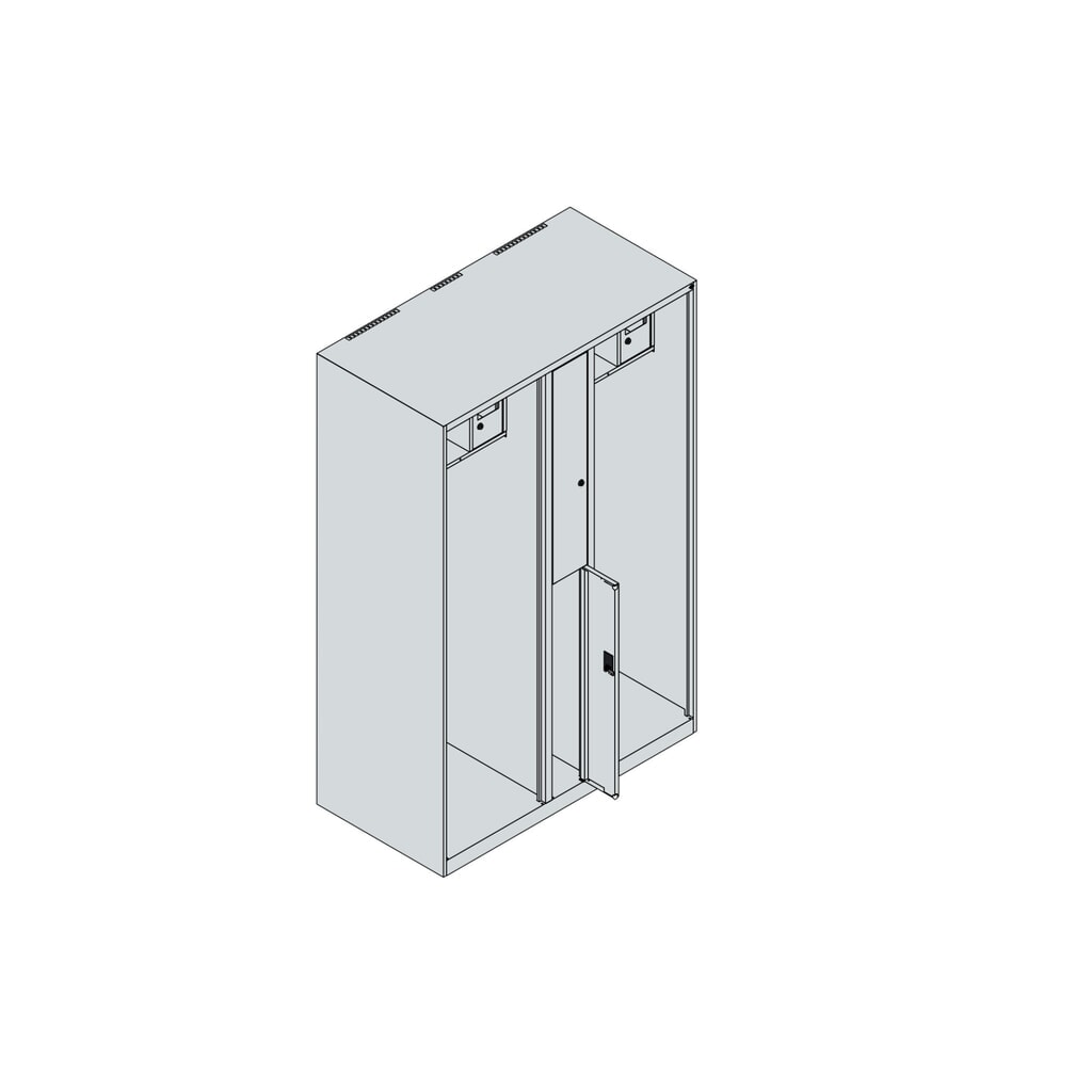 C+P brandweerkast MAXI, voeten, hxbxd 1.850 x 1.200 x 600 mm, antracietgrijs, met helmhouder Productafbeelding nr. 4: C+P brandweerkast MAXI, voeten, hxbxd 1.850 x 1.200 x 600 mm, antracietgrijs, met helmhouder